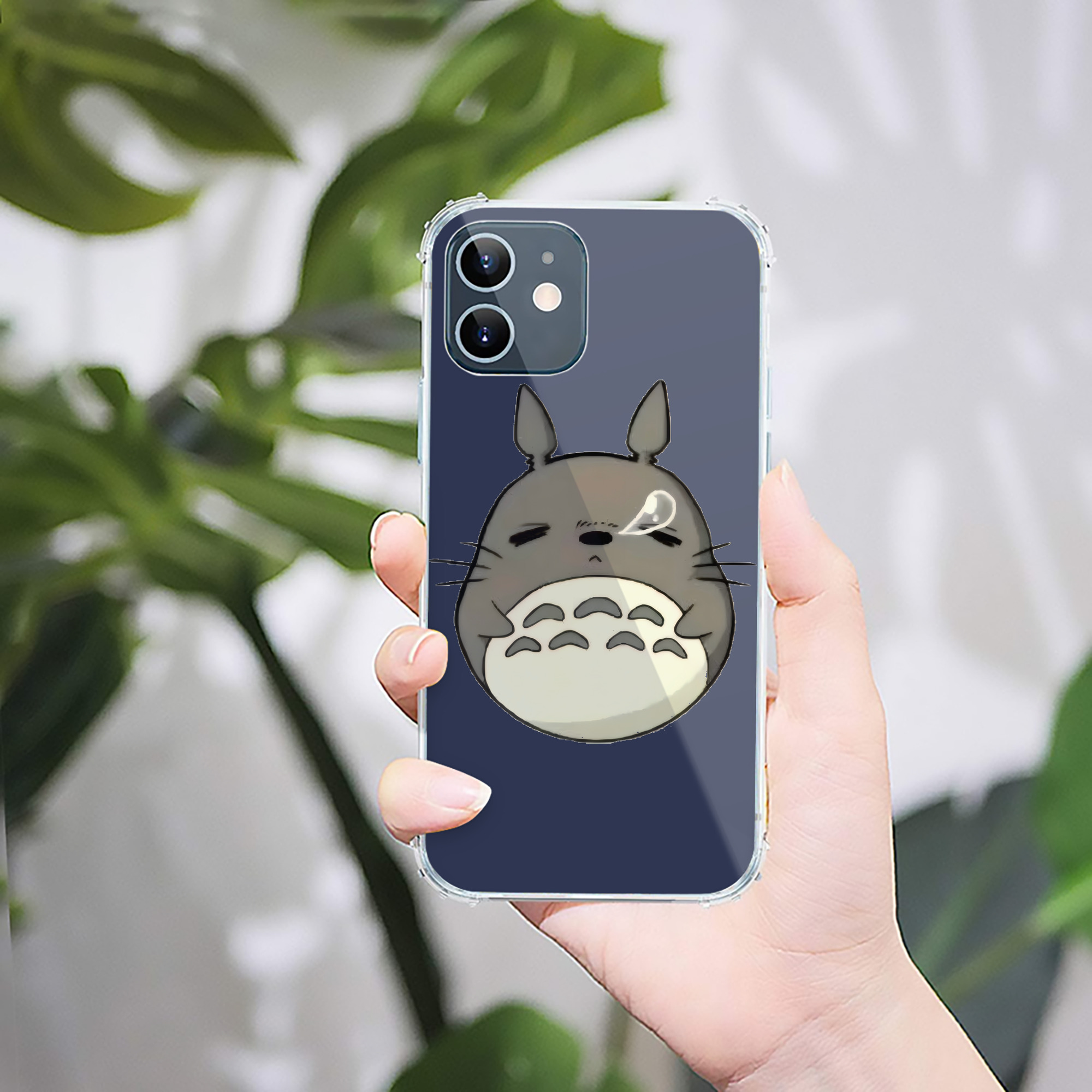 （画像用） となりのトトロ 草壁メイ 草壁サツキ My Neighbor Totoro Satsuki Kusakabe Mei Kusakabe 【iPhone 12シリーズ対応】透明スマホケース（クリアソフトケース）